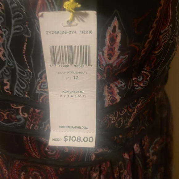 BCBGeneration summer dress with tie in the front back zipper - Picture 4 of 9